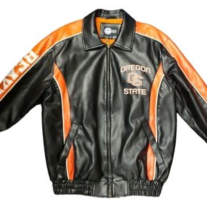 Beavers Oregon State OS Letaher Jacket Medium